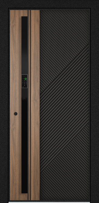 EXPERT PP, Панель MDF с ПВХ покрытием, SL6-M10, ПВХ Черная шагрень в Чебоксарах